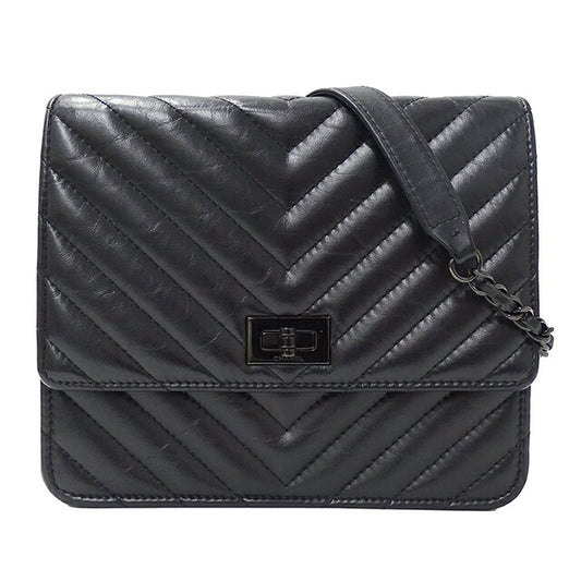Chanel Lambskin V-Stitch Shoulder Bag