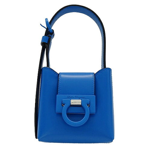 Ferragamo Leather Mini Handbag Blue