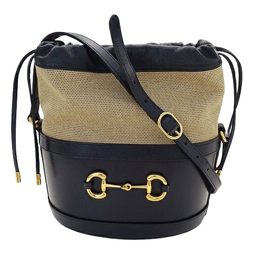 Gucci Leather Canvas Shoulder Bag 602118