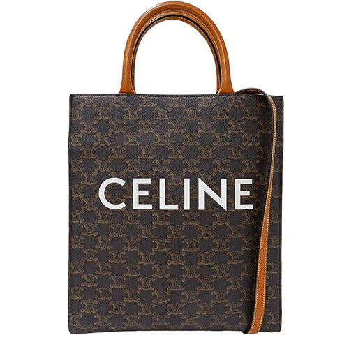 Celine Triomphe Handbag Dark Brown