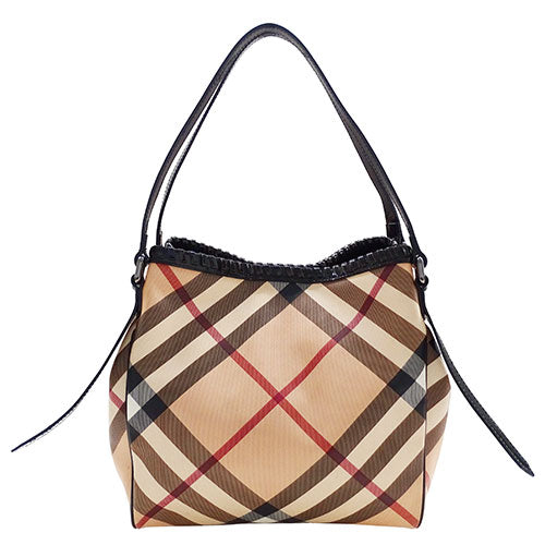 Burberry Women's Tote Bag Beige Check