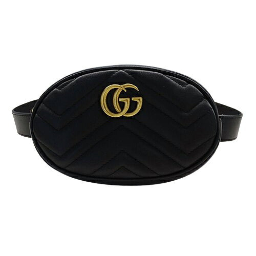 Gucci GG Marmont Leather Belt Bag Black