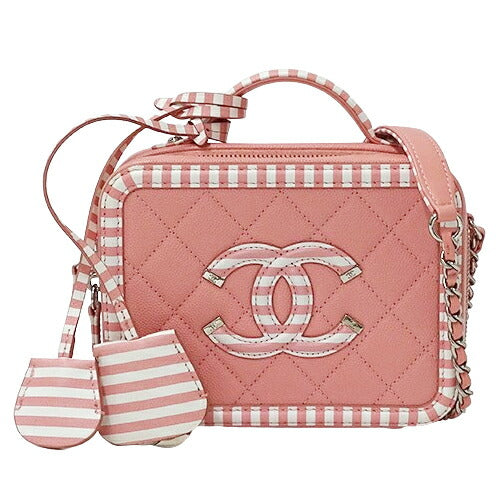 Chanel CC Filigree Grain Calfskin Bag