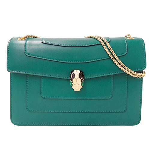 Bvlgari Serpenti Forever Leather Shoulder Bag