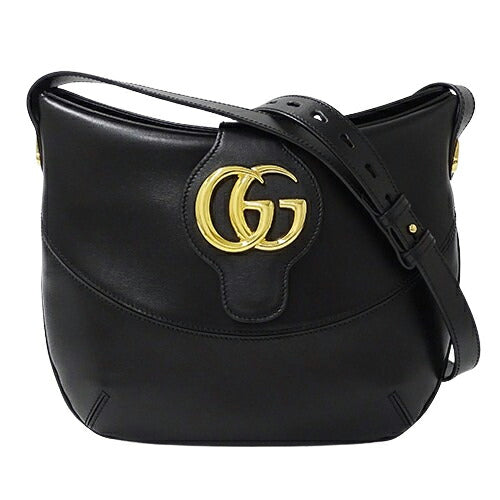 Gucci GG Marmont Leather Shoulder Bag Black