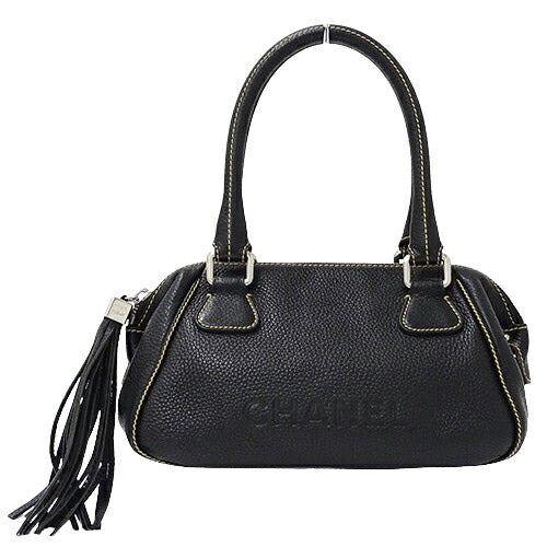 Chanel Leather Handbag Black