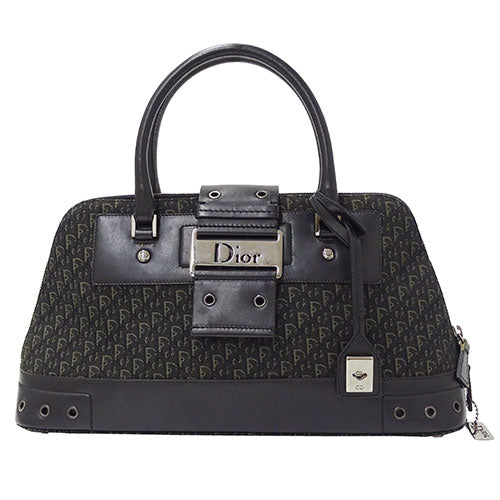 Dior Canvas Trotter Handbag Black