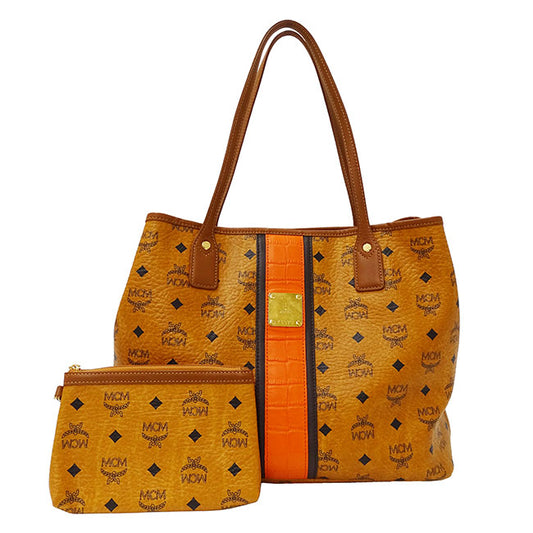 MCM Visetos Coated Canvas Tote Bag