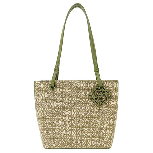 Loewe Canvas Tote Bag Green A933C05X01