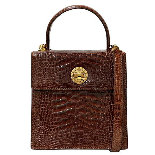 Bvlgari Women's 2way Handbag Brown