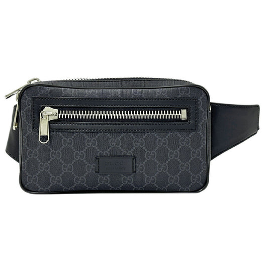 Gucci GG Supreme Canvas Men's Waist Bag Black