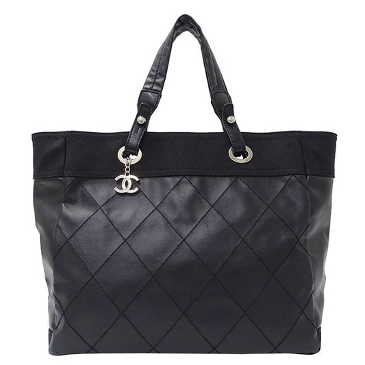 Chanel Coated Canvas Paris Biarritz Tote GM