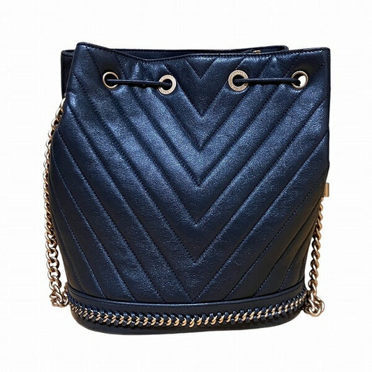 Chanel Leather V-Stitch Chain Shoulder Bag