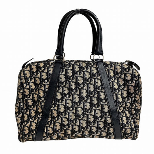 Dior Trotter Canvas Leather Handbag