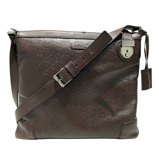 Gucci Leather Guccissima Shoulder Bag