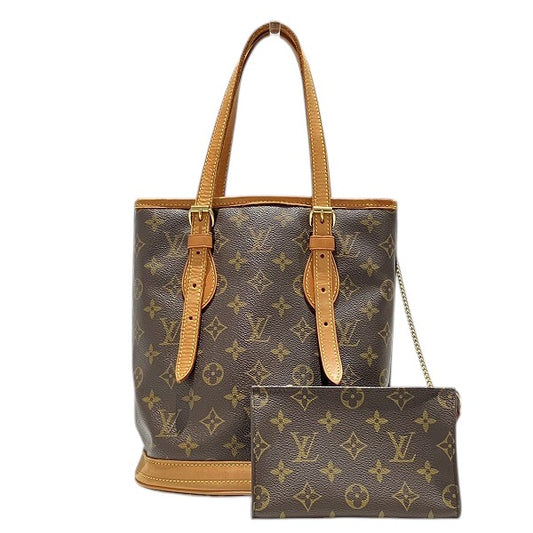 Louis Vuitton Monogram Petit Bucket Tote Bag