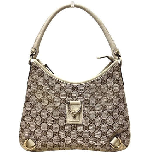 Gucci Canvas Leather Abby Shoulder Bag 130738