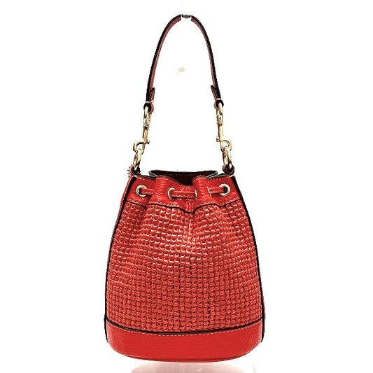 Coach Straw Leather Dempsey Handbag C9955