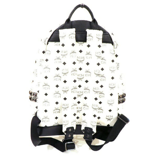 MCM Coated Canvas Leather Backpack MMK4SVE38WT001