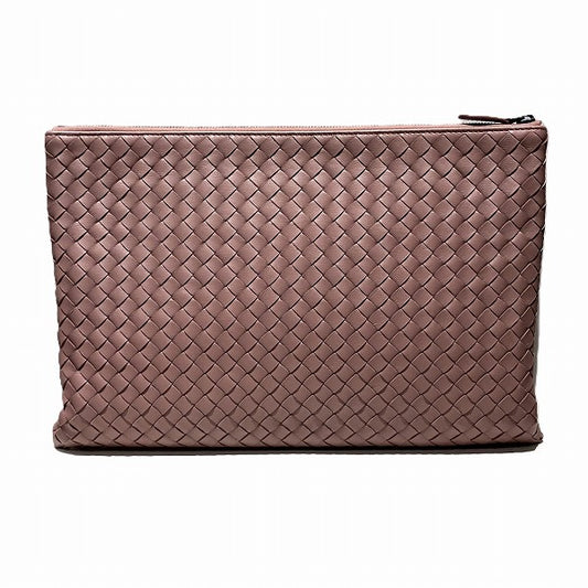Bottega Veneta Intrecciato Leather Clutch