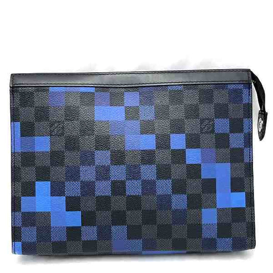 Louis Vuitton Damier Graphite Pochette Voyage MM Clutch N60174