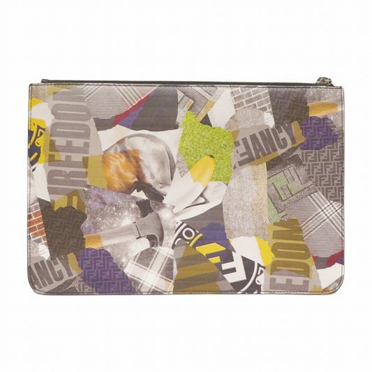 Fendi Collage Print Clutch Bag