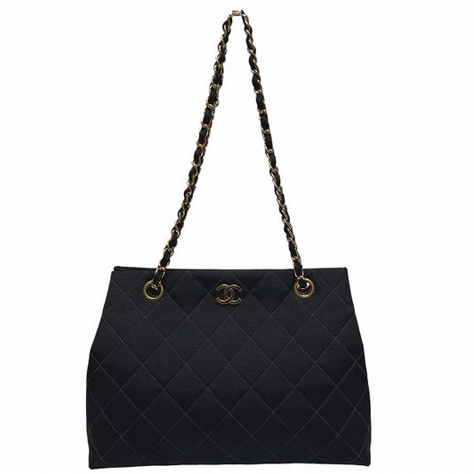 Chanel Cotton Matelasse Chain Shoulder Bag