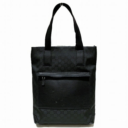 Gucci Nylon Leather GG Pattern Tote Bag