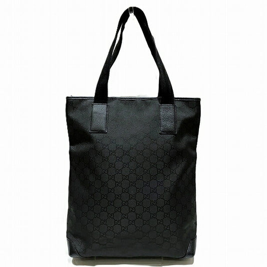 Gucci Nylon Leather GG Pattern Tote Bag