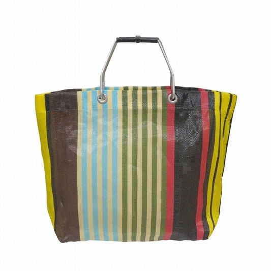 Marni Flower Cafe Stripe Multicolor Tote Bag