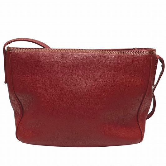 Loewe Anagram Red Leather Shoulder Bag