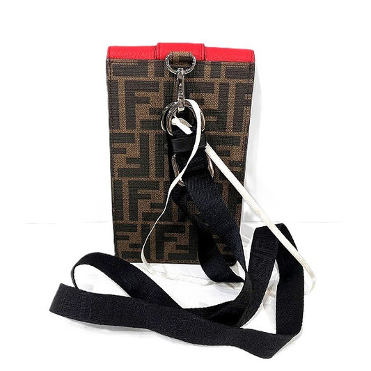 Fendi Zucca Phone Holder PVC Leather