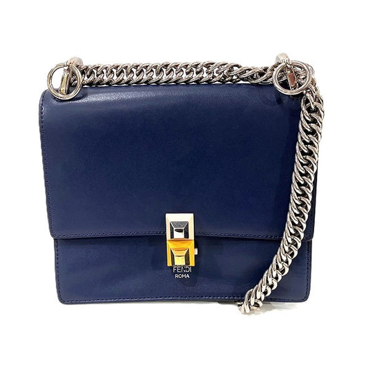 Fendi Mini Kan I Leather Shoulder Bag 8M0381