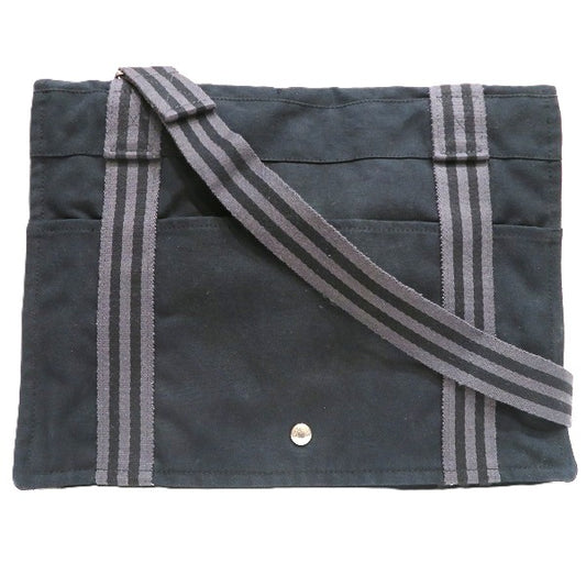 Hermes Canvas Fourre-Tout Basas MM Shoulder Bag