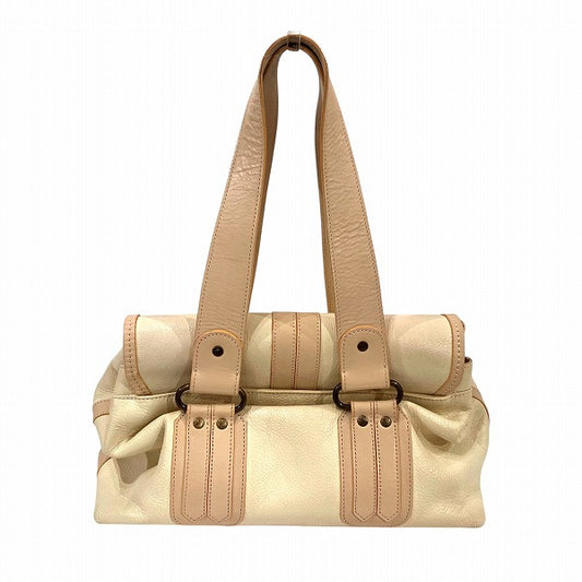 Chloe Leather Beige Handbag