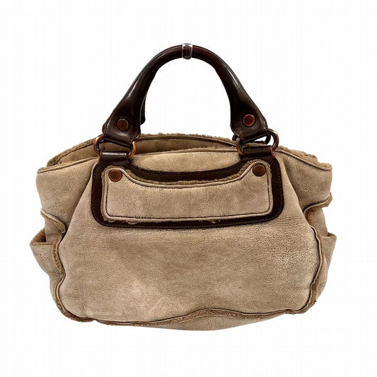 Celine Shearling Leather Boogie Bag Handbag