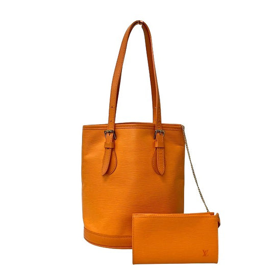 Louis Vuitton Epi Petit Bucket PM Tote Bag