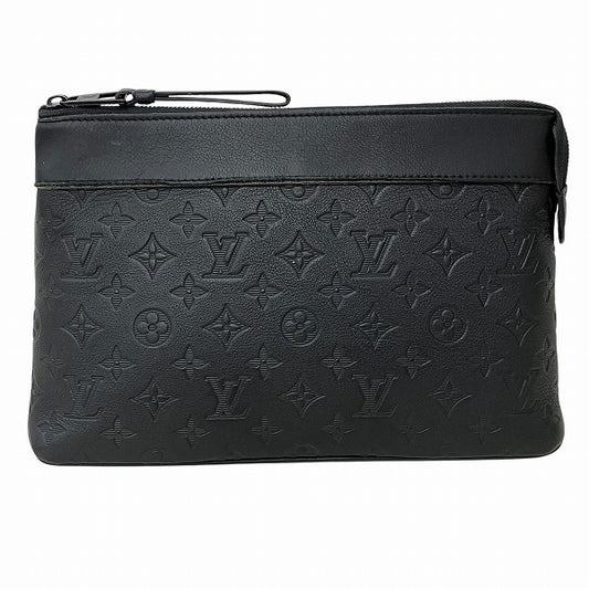 Louis Vuitton Monogram Shadow Pochette Voyage Souple Clutch M82545