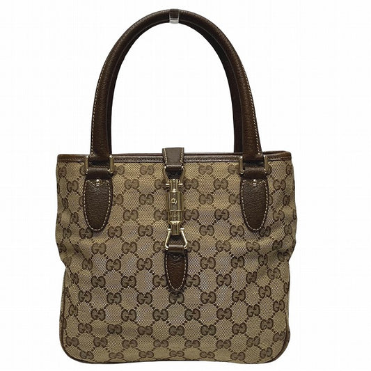 Gucci New Jackie Canvas Leather Handbag