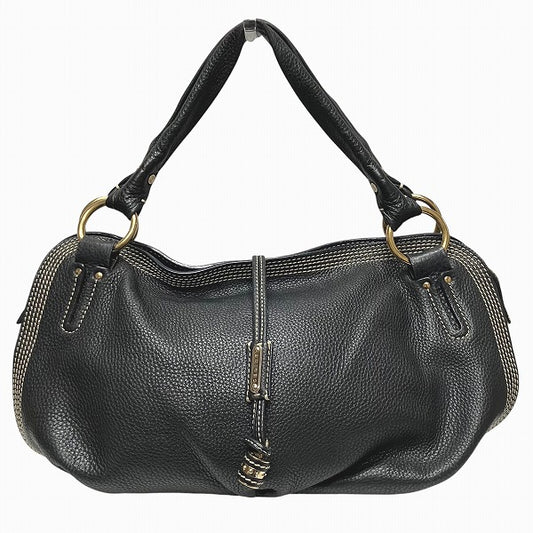 Celine Bitter Sweet Leather Handbag Black