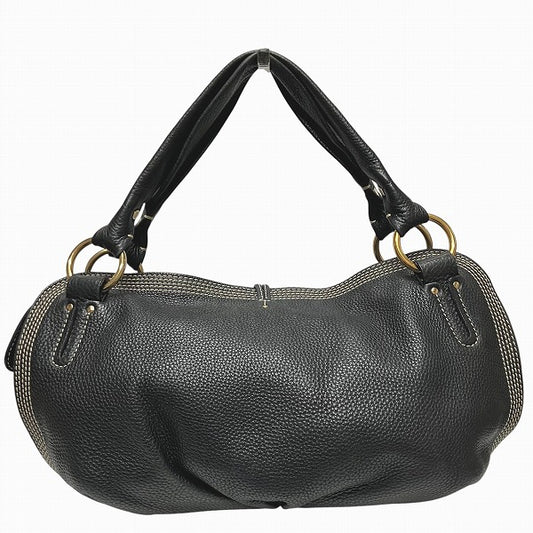 Celine Bitter Sweet Leather Handbag Black