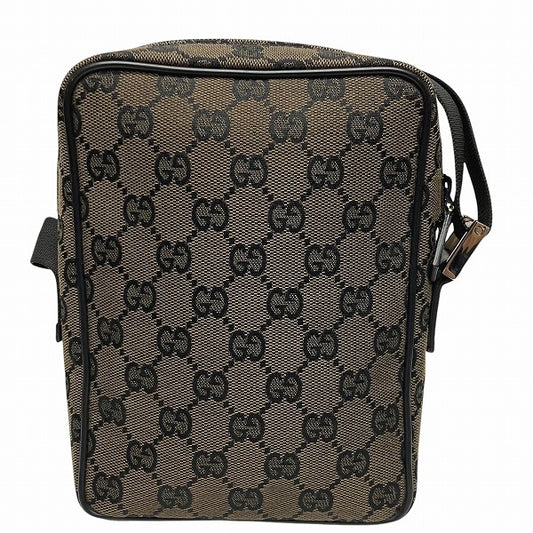 Gucci GG Canvas Leather Pochette Bag