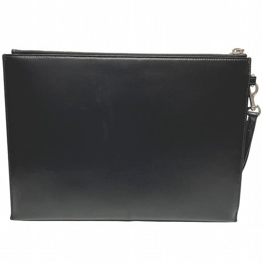 Yves Saint Laurent Leather Black Clutch Bag
