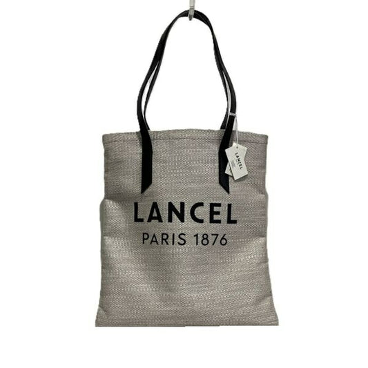 Lancel A12428 Beige Black Tote Bag