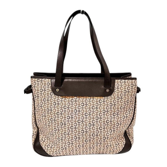 Celine C Macadam Canvas Leather Handbag