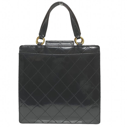 Chanel Patent Leather Matelasse Coco Mark Handbag