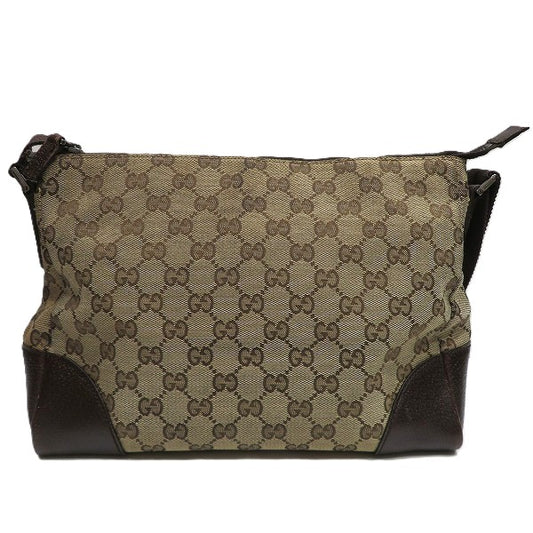 Gucci GG Canvas Leather Shoulder Bag 114273