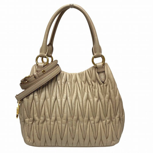 Miu Miu Matelassé Gathered 2way Bag 5BE886