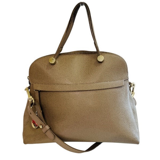 Furla Beige Leather Handbag