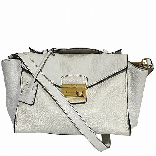 Prada BT0962 White 2WAY Shoulder Bag